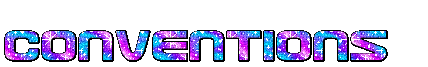 Glittertext  Conventions